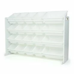Cambridge Extra Large Toy Storage Organizer with 20 Storage Bins White - Humble Crew