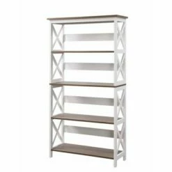 60" Oxford 5 Tier Bookcase - Breighton Home Driftwood/white 12 60" Oxford 5 Tier Bookcase - Breighton Home Driftwood/white -Bookshelves Sales Shop unnamed file 1014