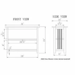 Alaterre Furniture 24" Mission Bookshelf - Alaterre Cherry -Bookshelves Sales Shop unnamed file 1018