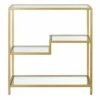 Henn& Hart 36" Tall Gold Bookcase - Henn&Hart -Bookshelves Sales Shop unnamed file 1023