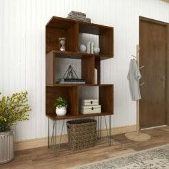 61" Metal and Wood 3 Shelf Books Shelf Brown - Olivia & May 25 61" Metal and Wood 3 Shelf Books Shelf Brown - Olivia & May -Bookshelves Sales Shop unnamed file 1058