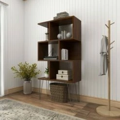 61" Metal and Wood 3 Shelf Books Shelf Brown - Olivia & May 30 61" Metal and Wood 3 Shelf Books Shelf Brown - Olivia & May -Bookshelves Sales Shop unnamed file 1063