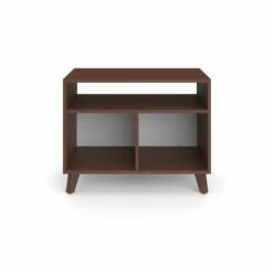 24" Modern Cub Storage Credenza - HON BASYX Toasted Walnut