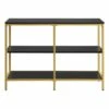 Modern Life Double 3 Shelves Bookcase Credenza - OSP Home Furnishings Black -Bookshelves Sales Shop unnamed file 1143