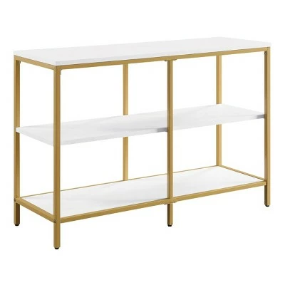 Modern Life Double 3 Shelves Bookcase Credenza - OSP Home Furnishings Black 8 Modern Life Double 3 Shelves Bookcase Credenza - OSP Home Furnishings Black - Image 6