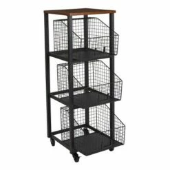 3 Drawer Hanover Storage Console Black - OSP Home Furnishings