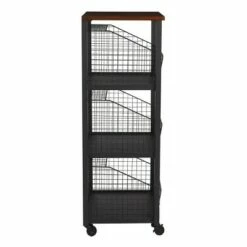 3 Drawer Hanover Storage Console Black - OSP Home Furnishings -Bookshelves Sales Shop unnamed file 1152