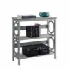32.5" Omega 3 Tier Bookcase Gray - Breighton Home -Bookshelves Sales Shop unnamed file 1161