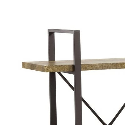 Danya B. 35.5" x 25" Two Level Rustic Shelving Unit Brown - Danya B 4 Danya B. 35.5" x 25" Two Level Rustic Shelving Unit Brown - Danya B - Image 2