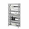 59.75" Oxford 5 Tier Bookcase with Drawer Gray - Breighton Home -Bookshelves Sales Shop unnamed file 1176