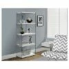 Hollow Core/Tempered Glass Bookcase - EveryRoom Glossy White -Bookshelves Sales Shop unnamed file 1198