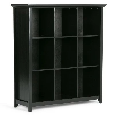 48"x44" Normandy 9 Cube Bookcase and Storage Unit - Wyndenhall Black 8 48"x44" Normandy 9 Cube Bookcase and Storage Unit - Wyndenhall Black - Image 6