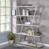 Ketano Metal 4-Shelf Bookcase in Chrome - Furniture of America -Bookshelves Sales Shop unnamed file 1212