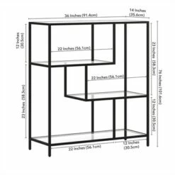 Henn& Hart Black Bronze Bookcase - Henn&Hart -Bookshelves Sales Shop unnamed file 1249