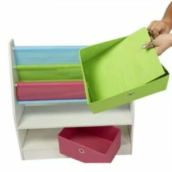 Mind Reader Kids Toy Storage Organizer with Folding Drawers -Bookshelves Sales Shop unnamed file 1270