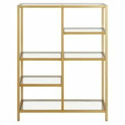 Henn& Hart 42" Tall Brass Finish Bookcase - Henn&Hart 12 Henn& Hart 42" Tall Brass Finish Bookcase - Henn&Hart -Bookshelves Sales Shop unnamed file 1278