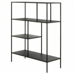 Henn& Hart 48" Tall Black Bronze Bookcase - Henn&Hart -Bookshelves Sales Shop unnamed file 1285