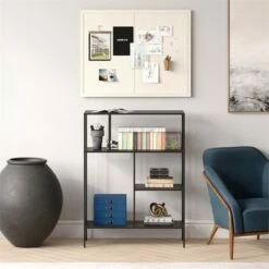 Henn& Hart 48" Tall Black Bronze Bookcase - Henn&Hart -Bookshelves Sales Shop unnamed file 1288