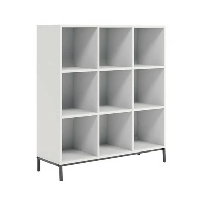 38.22" 9 Cube North Avenue Bin Shelves Organizer - Sauder White 8 38.22" 9 Cube North Avenue Bin Shelves Organizer - Sauder White - Image 6
