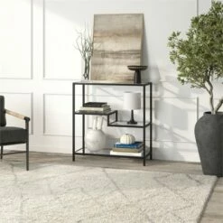 Henn& Hart 36" Tall Black Bronze Bookcase - Henn&Hart -Bookshelves Sales Shop unnamed file 1305