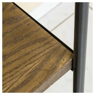 Appleton 34.1" Two Shelf Industrial Media Bookcase Brown - Christopher Knight Home 5 Appleton 34.1" Two Shelf Industrial Media Bookcase Brown - Christopher Knight Home - Image 3