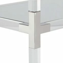 55 Downing Street Hanna 70 3/4" Clear Acrylic and Chrome 6-Shelf Open Bookcase -Bookshelves Sales Shop unnamed file 1334