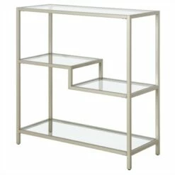 Henn& Hart 36" Tall Satin Nickel Bookcase - Henn&Hart 13 Henn& Hart 36" Tall Satin Nickel Bookcase - Henn&Hart -Bookshelves Sales Shop unnamed file 1346