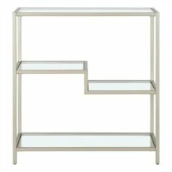Henn& Hart 36" Tall Satin Nickel Bookcase - Henn&Hart 14 Henn& Hart 36" Tall Satin Nickel Bookcase - Henn&Hart -Bookshelves Sales Shop unnamed file 1347