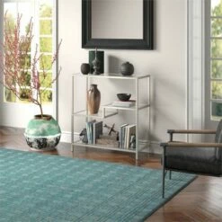 Henn& Hart 36" Tall Satin Nickel Bookcase - Henn&Hart 16 Henn& Hart 36" Tall Satin Nickel Bookcase - Henn&Hart -Bookshelves Sales Shop unnamed file 1349