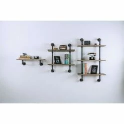 Hollis Industrial Wood 2-Tier Wall Display Shelf in Natural - Furniture of America -Bookshelves Sales Shop unnamed file 1356