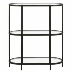 Henn& Hart Black Bronze Bookcase - Henn&Hart