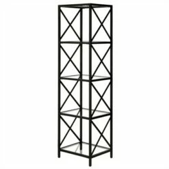 Henn& Hart 18" Wide Black Bronze Bookcase - Henn&Hart 12 Henn& Hart 18" Wide Black Bronze Bookcase - Henn&Hart -Bookshelves Sales Shop unnamed file 1374