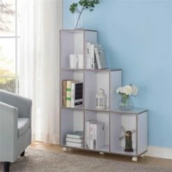 Chapin 6-Compartment Wood Bookcase in White - Furniture of America 12 Chapin 6-Compartment Wood Bookcase in White - Furniture of America -Bookshelves Sales Shop unnamed file 1380