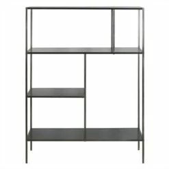 Henn& Hart 48" Tall Gunmetal Gray Bookcase - Henn&Hart -Bookshelves Sales Shop unnamed file 1387