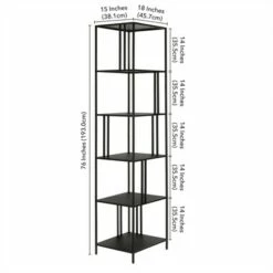 Henn& Hart 18" Wide Black Bronze Bookcase - Henn&Hart 12 Henn& Hart 18" Wide Black Bronze Bookcase - Henn&Hart -Bookshelves Sales Shop unnamed file 1414