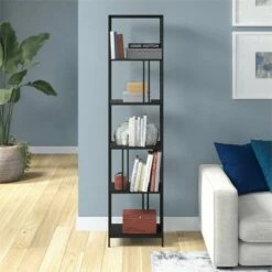 Henn& Hart 18" Wide Black Bronze Bookcase - Henn&Hart 15 Henn& Hart 18" Wide Black Bronze Bookcase - Henn&Hart -Bookshelves Sales Shop unnamed file 1417