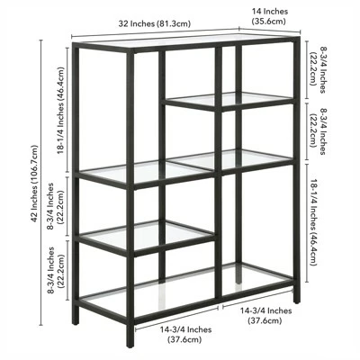 Henn& Hart Black Bronze Bookcase - Henn&Hart 9 Henn& Hart Black Bronze Bookcase - Henn&Hart - Image 7