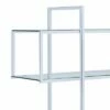 63" Bookcase with 5 Tempered Glass Shelves and Electroplated Frame Chrome - Benzara 1 63" Bookcase with 5 Tempered Glass Shelves and Electroplated Frame Chrome - Benzara -Bookshelves Sales Shop unnamed file 1426