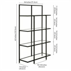 Henn& Hart Black Bronze Bookcase - Henn&Hart -Bookshelves Sales Shop unnamed file 1438