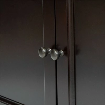 Cassidy Multi-Storage Wood Corner Bookshelf in Espresso - Furniture of America 7 Cassidy Multi-Storage Wood Corner Bookshelf in Espresso - Furniture of America - Image 5