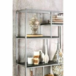 Jan Modern Metal 6-Shelf Bookcase in Chrome - Furniture of America -Bookshelves Sales Shop unnamed file 1481
