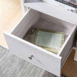 Stokes Wood 4-Shelf 71-Inch Standard Bookcase in White Oak - Furniture of America -Bookshelves Sales Shop unnamed file 1495