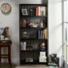 Iman 5-Shelf Wood Bookcase in Dark Gray and Black - Furniture of America -Bookshelves Sales Shop unnamed file 1497
