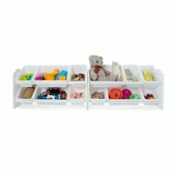 UNiPLAY Toy Organizer With Removable Storage Bins, Multi-Bin Organizer for Books, Building Blocks, School Materials, Toys with Baseplate Board Frame 12 UNiPLAY Toy Organizer With Removable Storage Bins, Multi-Bin Organizer for Books, Building Blocks, School Materials, Toys with Baseplate Board Frame -Bookshelves Sales Shop unnamed file 150