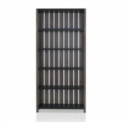 Iman 5-Shelf Wood Bookcase in Dark Gray and Black - Furniture of America -Bookshelves Sales Shop unnamed file 1500