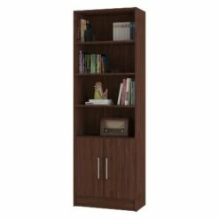 71.85" Catarina Cabinet - Manhattan Comfort Nut Brown
