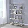 Ketano Metal 4-Shelf Bookcase in Champagne and White - Furniture of America -Bookshelves Sales Shop unnamed file 1538