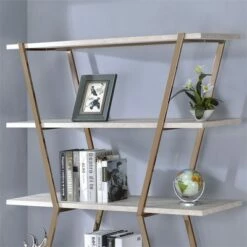 Ketano Metal 4-Shelf Bookcase in Champagne and White - Furniture of America 12 Ketano Metal 4-Shelf Bookcase in Champagne and White - Furniture of America -Bookshelves Sales Shop unnamed file 1542