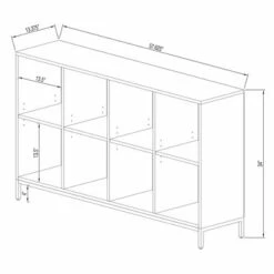 34" Loring 8 Cube Bookshelf - Project 62™ Gray -Bookshelves Sales Shop unnamed file 1564