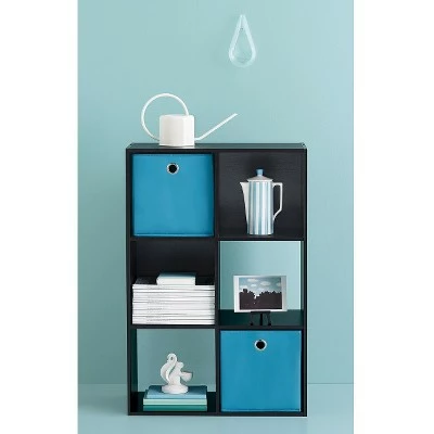 11" 6 Cube Organizer Shelf - Room Essentials Turquoise 5 11" 6 Cube Organizer Shelf - Room Essentials Turquoise - Image 3